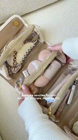 TODAY 49% OFF Leather Waterproof Cosmetic Bag